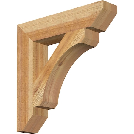 Ekena Millwork Legacy Slat Rough Sawn Bracket, Western Red Cedar, 4"W x 20"D x 20"H BKT04X20X20LEC06RWR
